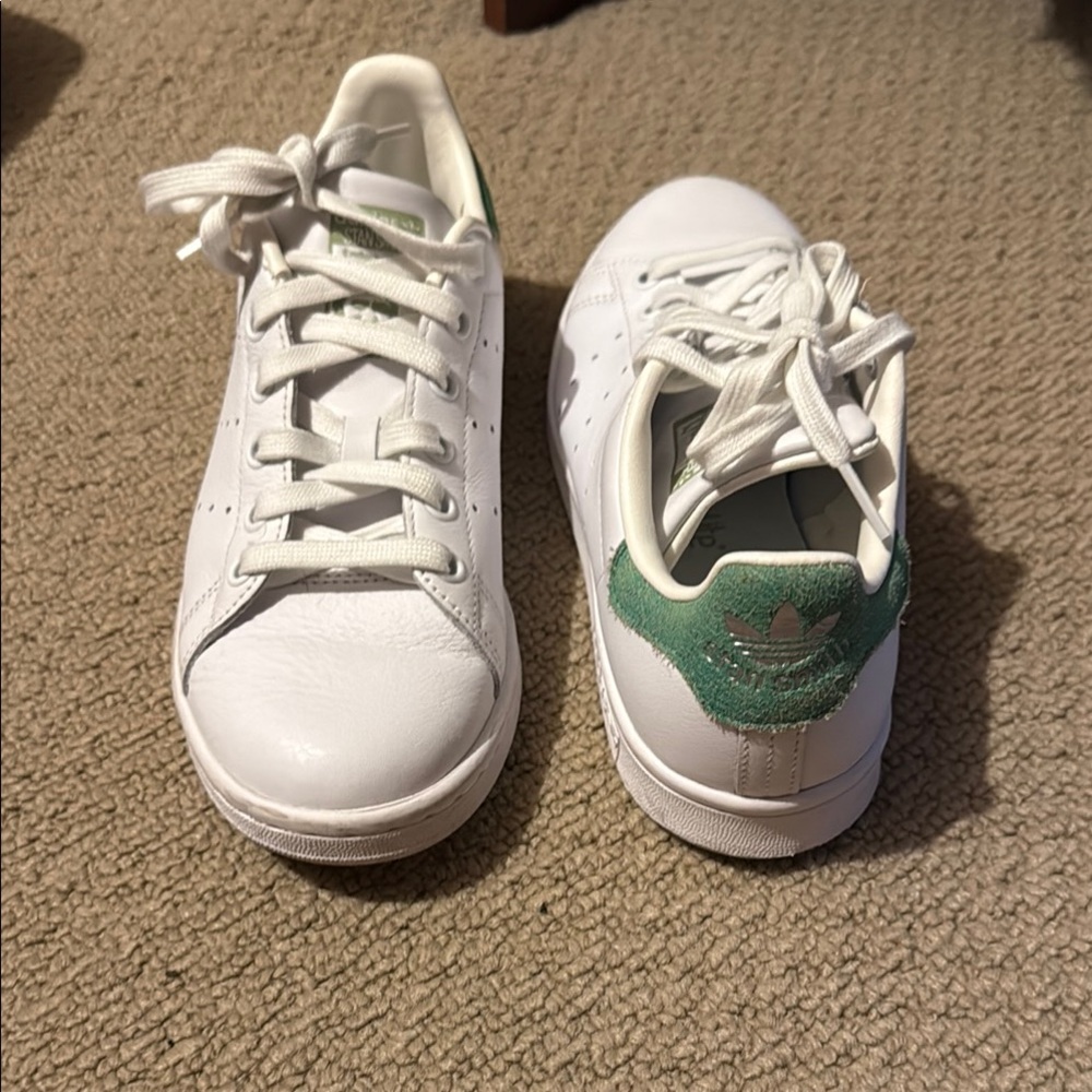 Adidas Stan Smith White Green Athletic Sneakers